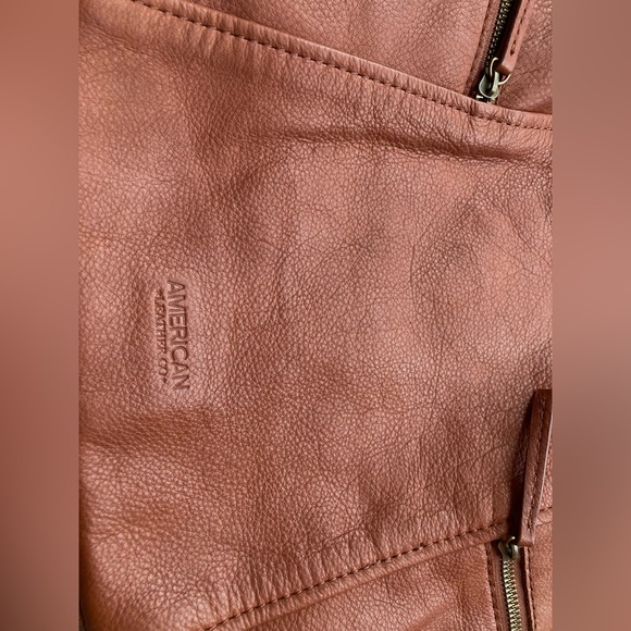 American Leather Co Medium Brown Handbag (Authentic Genuine Leather) - Picture 6 of 10